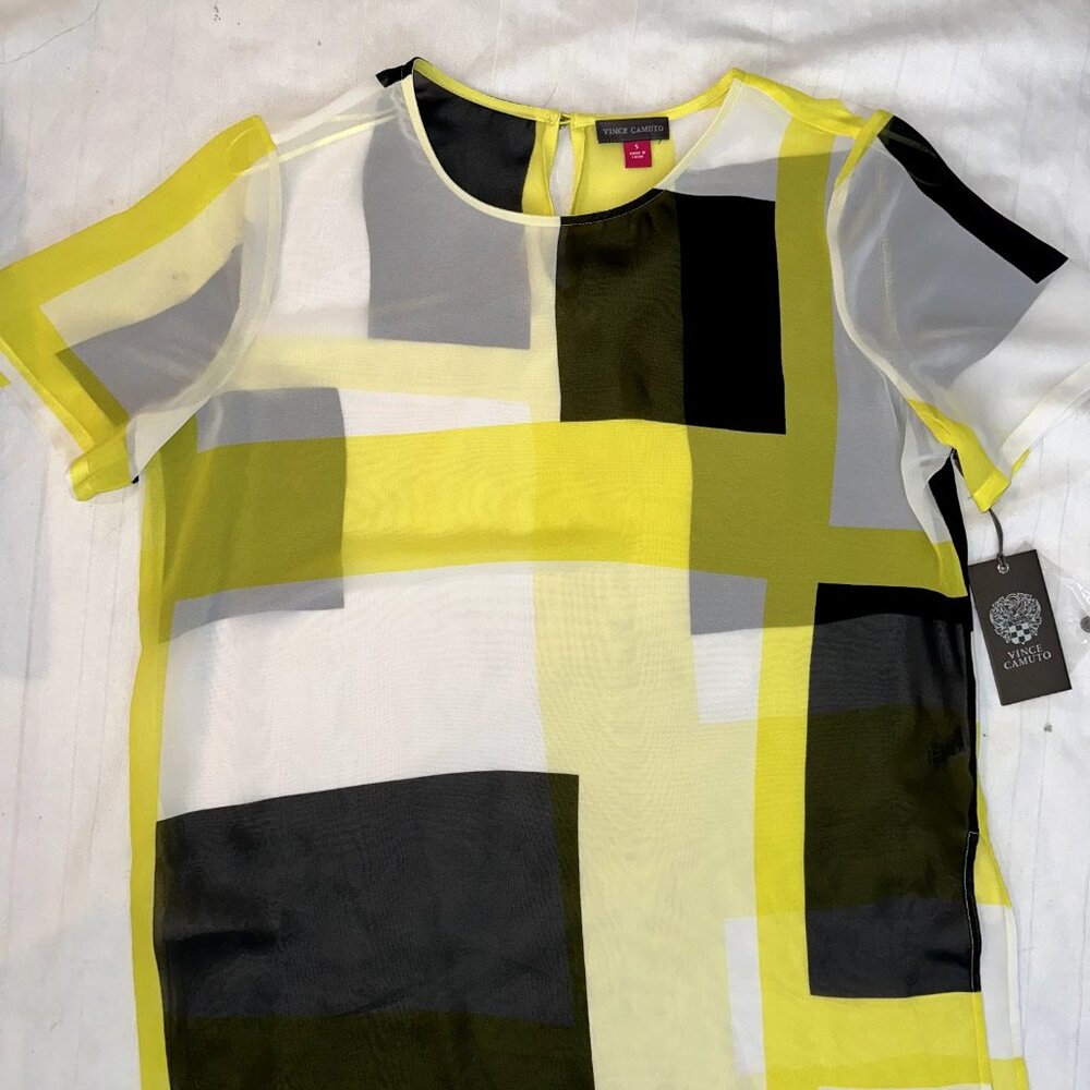 Vince Camuto Pink in Motion Dress/ Coverup | Lime Shock | Size Small | NWT |